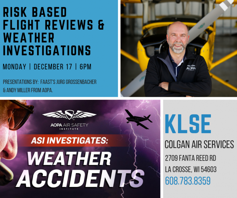 Join Us for a Safety Seminar with the FAA Safety Team and AOPA
